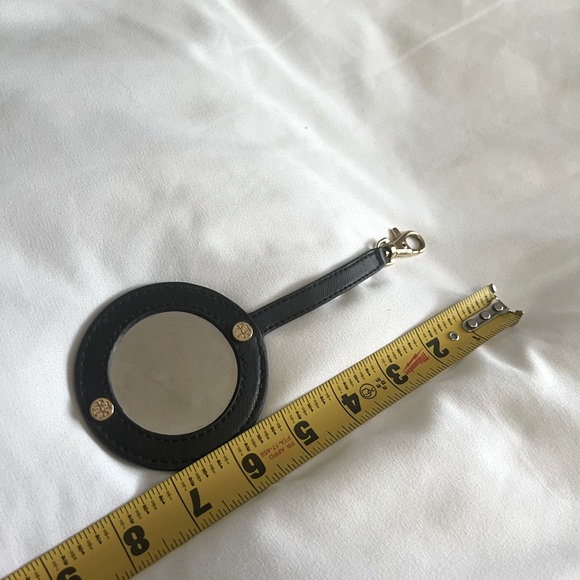 Tory Burch Black Round Mirror with Clip - Picture 5 of 6
